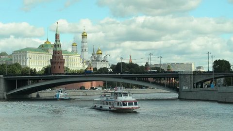 01.09.2016 Moscow. View of the Kremlin and the city centre.
