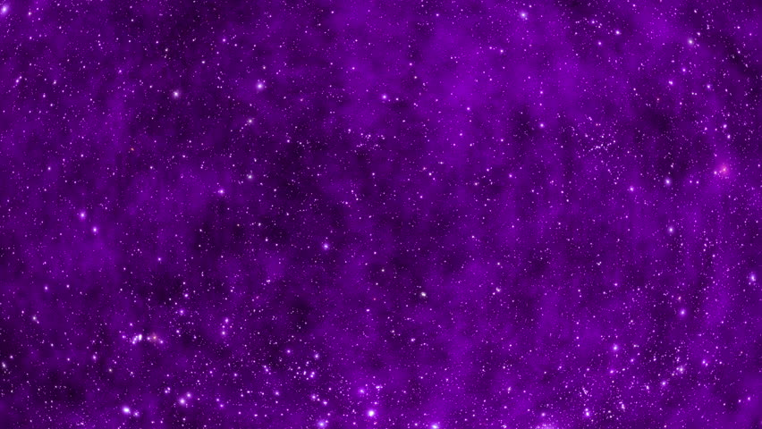 Seamlessly Rotating Stars Violet Nebula Glowing Stock Footage Video ...