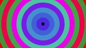 Circular Concentric Colorful Abstract Pattern VJ Motion Background Loop