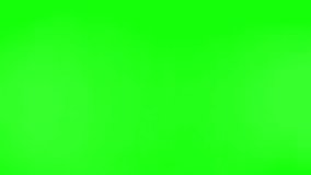 Man with beard pointing to the front on green screen chroma key