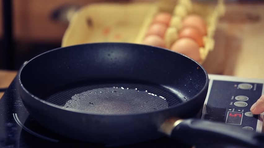 eggs in a frying pan