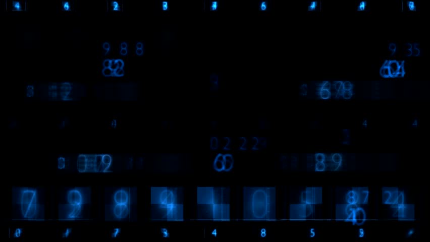 Blue Numbers Sequence Background Animation.  | Shutterstock HD Video #21968191