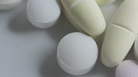 White coloured pills