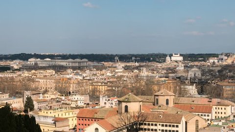 The shadows of the city, Rome, Italy timelapse.