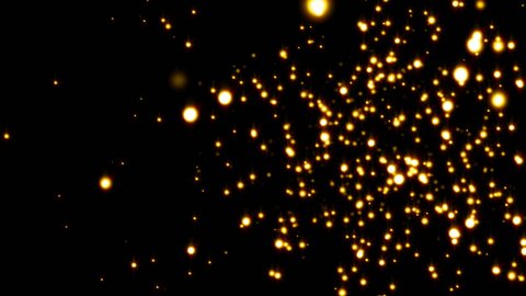 Abstract Motion Background Shining Gold Particles Stock Footage Video ...