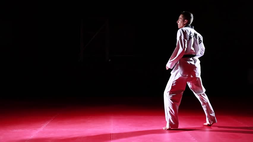 Taekwondo kicks sequence