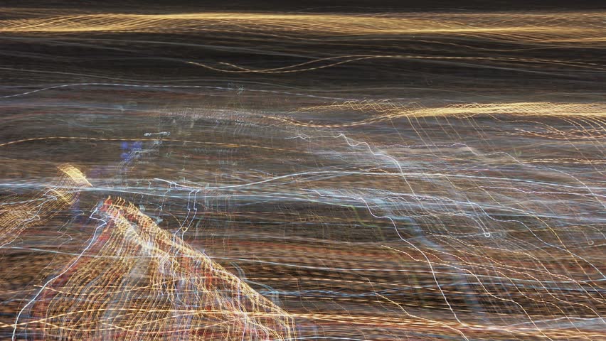 Timelapse abstract of lights, San Francisco, California.