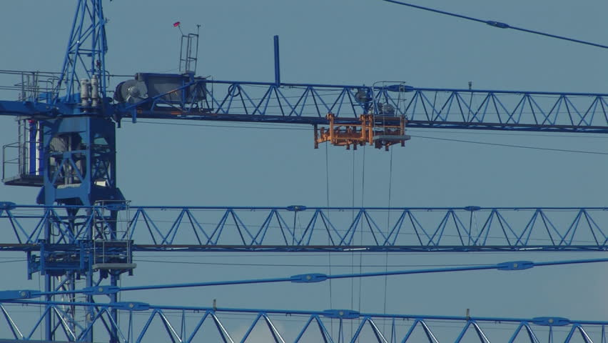 Construction site cranes 4