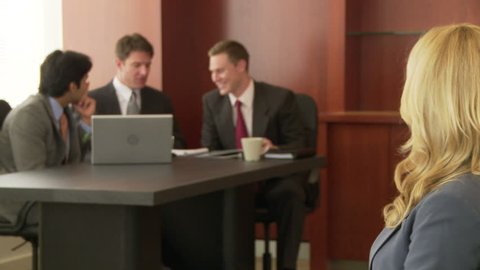 Portrait Business Executive Conference Background Stock Footage Video