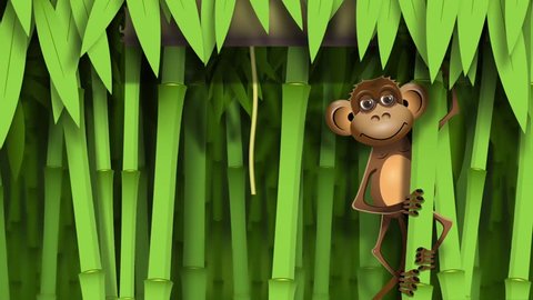 33 Cartoon Swinging Monkey Stock Video Footage - 4K and HD Video Clips |  Shutterstock