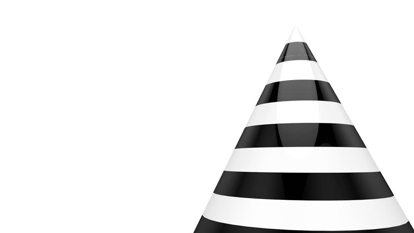 Abstract black and white animated background. 3D rendering