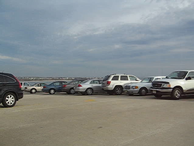 cars parked in lot