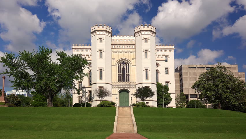 The old state capitol building in the city of Baton Rouge, Louisiana