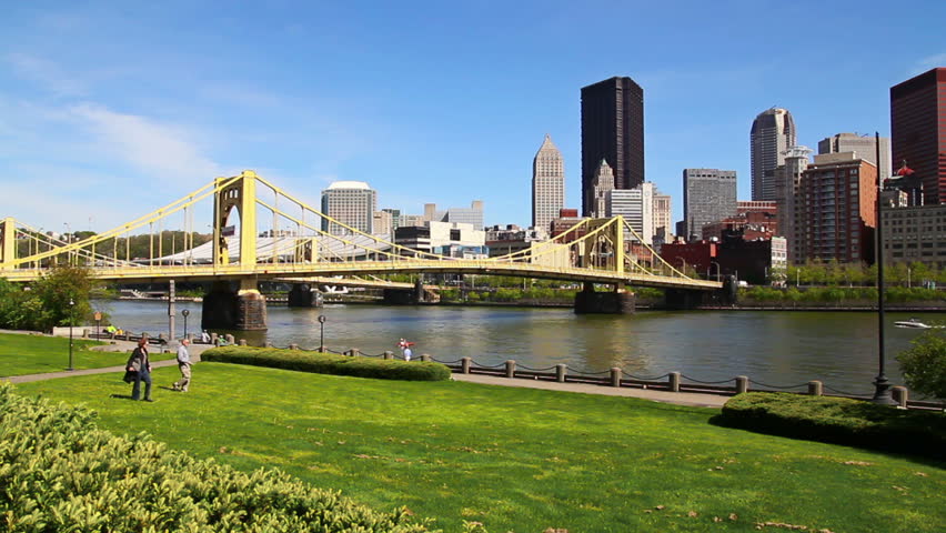 The Pittsburgh city skyline.
