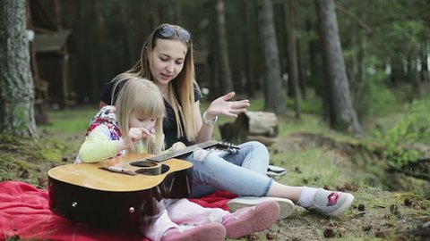 Young Mother Baby Have Fun On Stock Footage Video (100% Royalty-free 