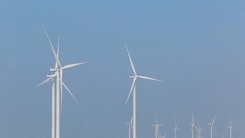 Wind energy turbines are one of the cleanest, renewable electric energy source. 