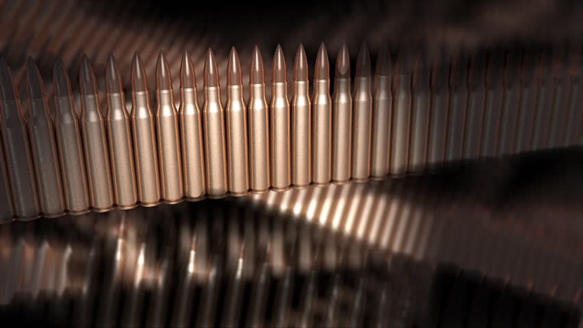 Abstract bullet animation, 5.56mm bullets.

