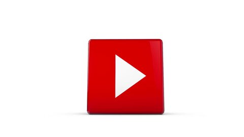 OXFORD, UK - DECEMBER 11th 2016: A 3D rendering of a spinning cube with the youtube logo. youtube is a popular social media application for sharing videos