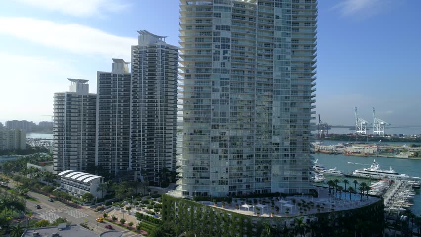 Luxury condominiums Miami Beach 4k 60p