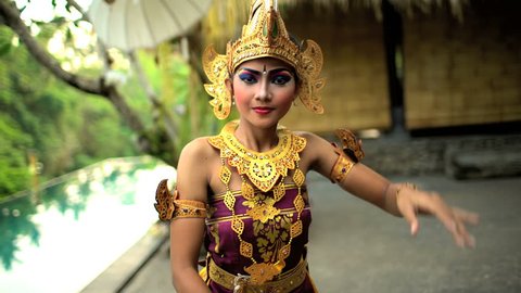 Woman Wearing Black Balinese Kebaya Endek Stock Photo 2081199241 ...