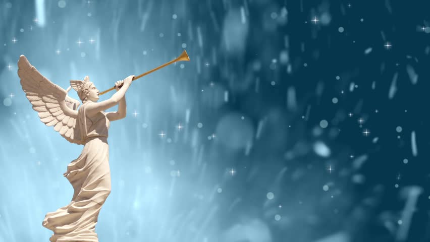 Angel Blowing the Trumpet Over Stock Footage Video (100 Angel Blowing the Trumpet Over Stock Footage Video (100