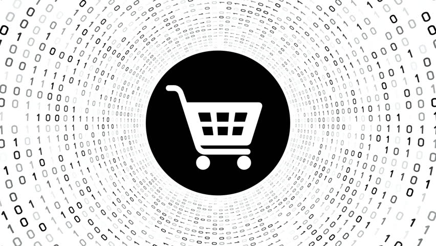 White Shopping Cart Icon Form Stock Footage Video 100 Royalty Free 22178959 Shutterstock
