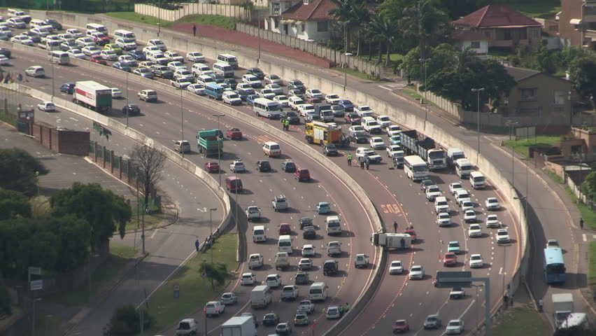 Traffic accident on Durban's N3 freeway 