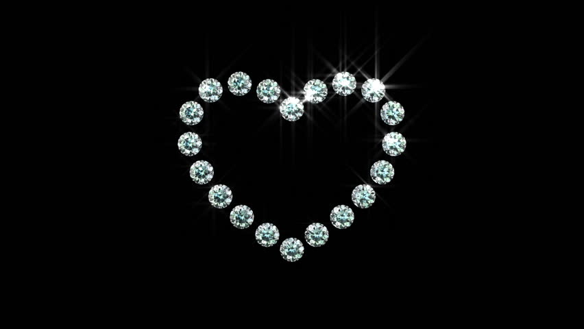 heart made of diamonds