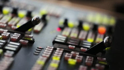 Broadcast Tv Studio Production Vision Switcher Stock Footage Video (100 ...