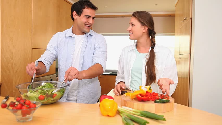 Wife in the kitchen