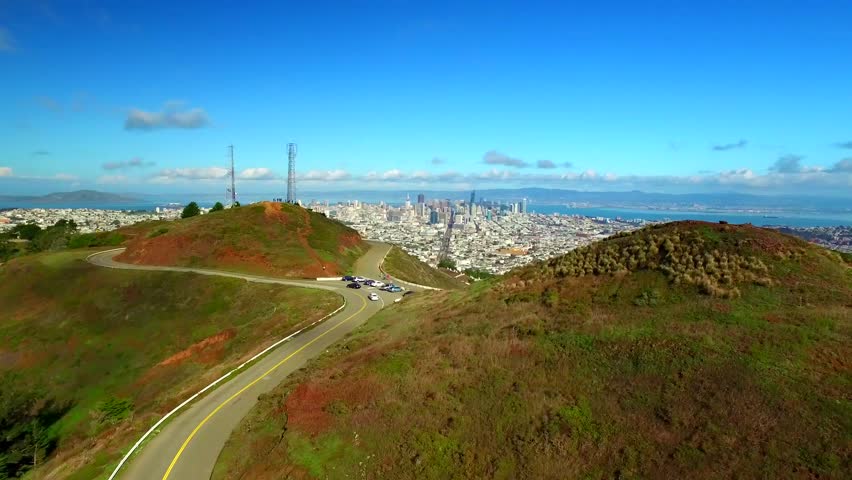 Aerial view of Twin Peaks San Francisco 6