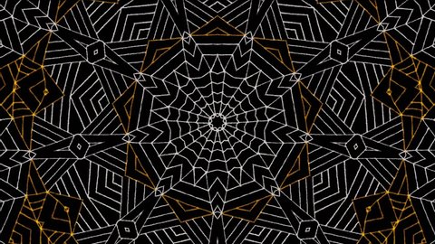 Black mandala kaleidoscope
