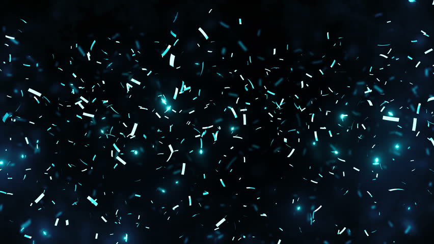 Confetti Falling Slow and Beautiful. Stock Footage Video (100% Royalty