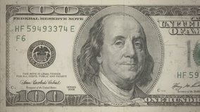 Dollar bills counting old reel