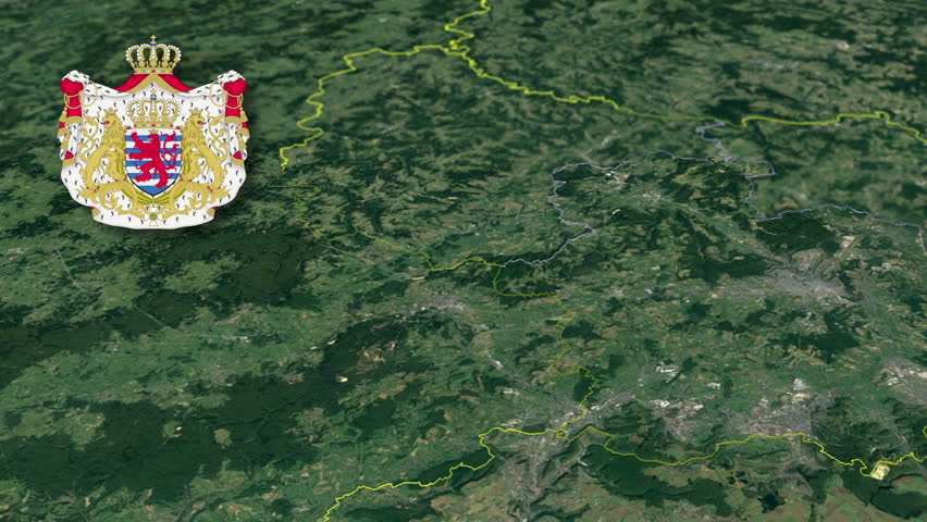Luxembourg District with Coat Of Arms Animation Map
Districts of Luxembourg