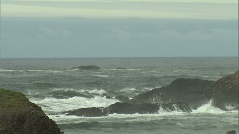 Oregon Coast rocks and surf