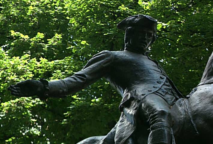 Paul Revere Statue & Mall - side