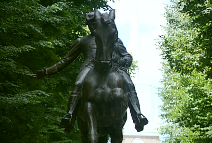Paul Revere Statue & Mall - front