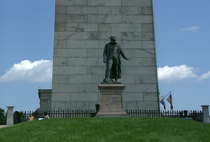 Statue and Bunker Hill Monument