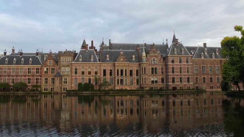 The Hague, Netherlands- Binnenhof, Dutch Parliament Royalty-Free Stock Footage #22313779