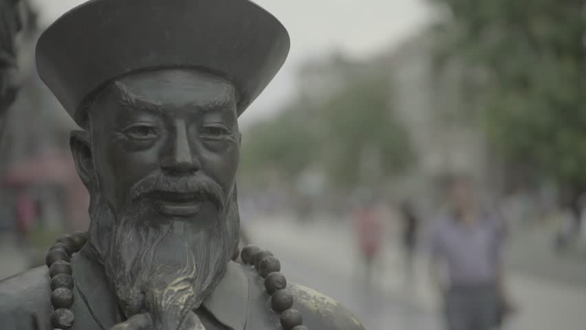 Architecture Of China. Monument on the streets of Beijing. Dashilan. China