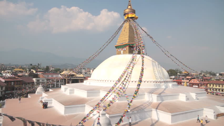 Boudhanath Stupa in the Kathmandu valley, Nepal
