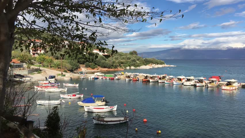Harbour in Amaliapoli Greece