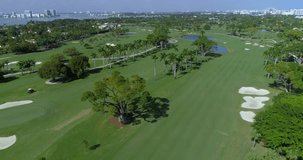 Aerial golf course 4k 60p