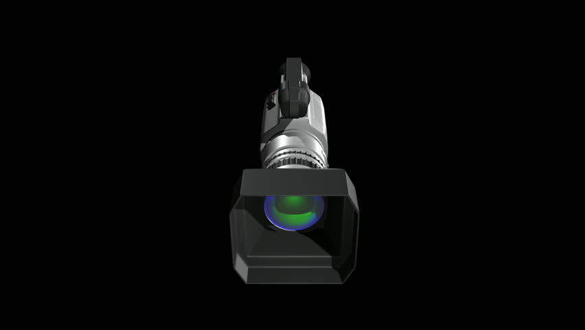 3D Video Camera. Seamless loopable with alpha channel. HD 1080.