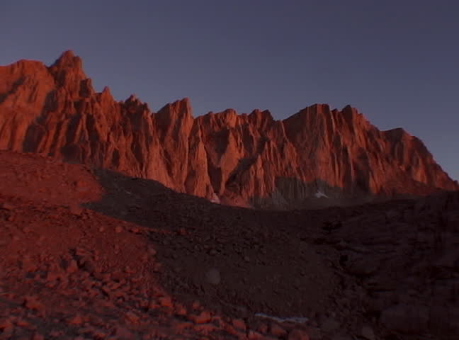 Mount Whitney Time Lapse Sunrise