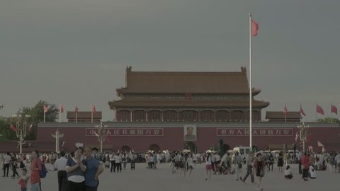 BEIJING,CHINA - SEPTEMBER 2, 2016. The people of China at Tiananmen square . Beijing. China.