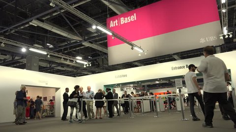 USA, Florida, Miami Beach, December 4, 2016. Art Basel week. Biggest art exhibition in the world. Editorial use only
