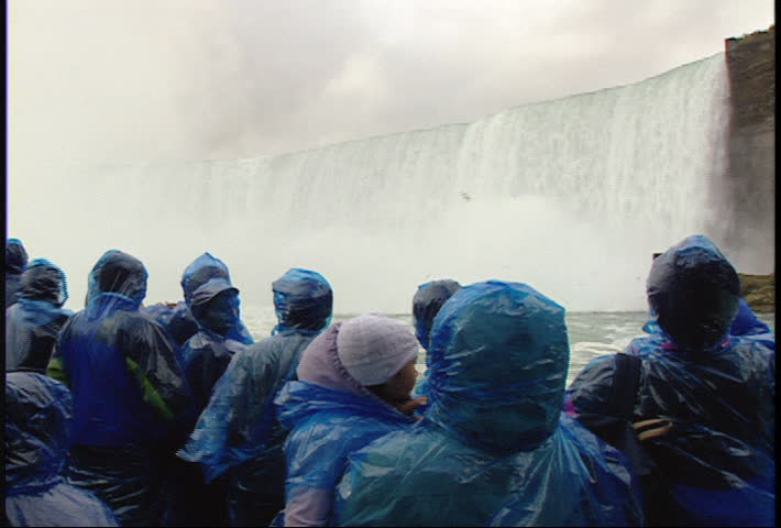 Tourists at Niagara Falls