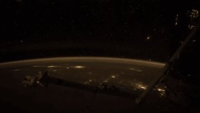 14th SEPT 2015: Planet Earth seen from the International Space Station with Aurora Borealis over the earth, Time Lapse 4K. Images courtesy of NASA Johnson Space Center : http://eol.jsc.nasa.gov